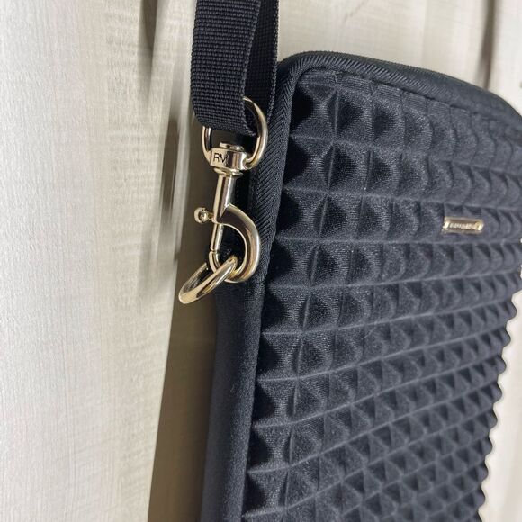 Rebecca Minkoff black crossbody purse tablet case - Picture 12 of 14